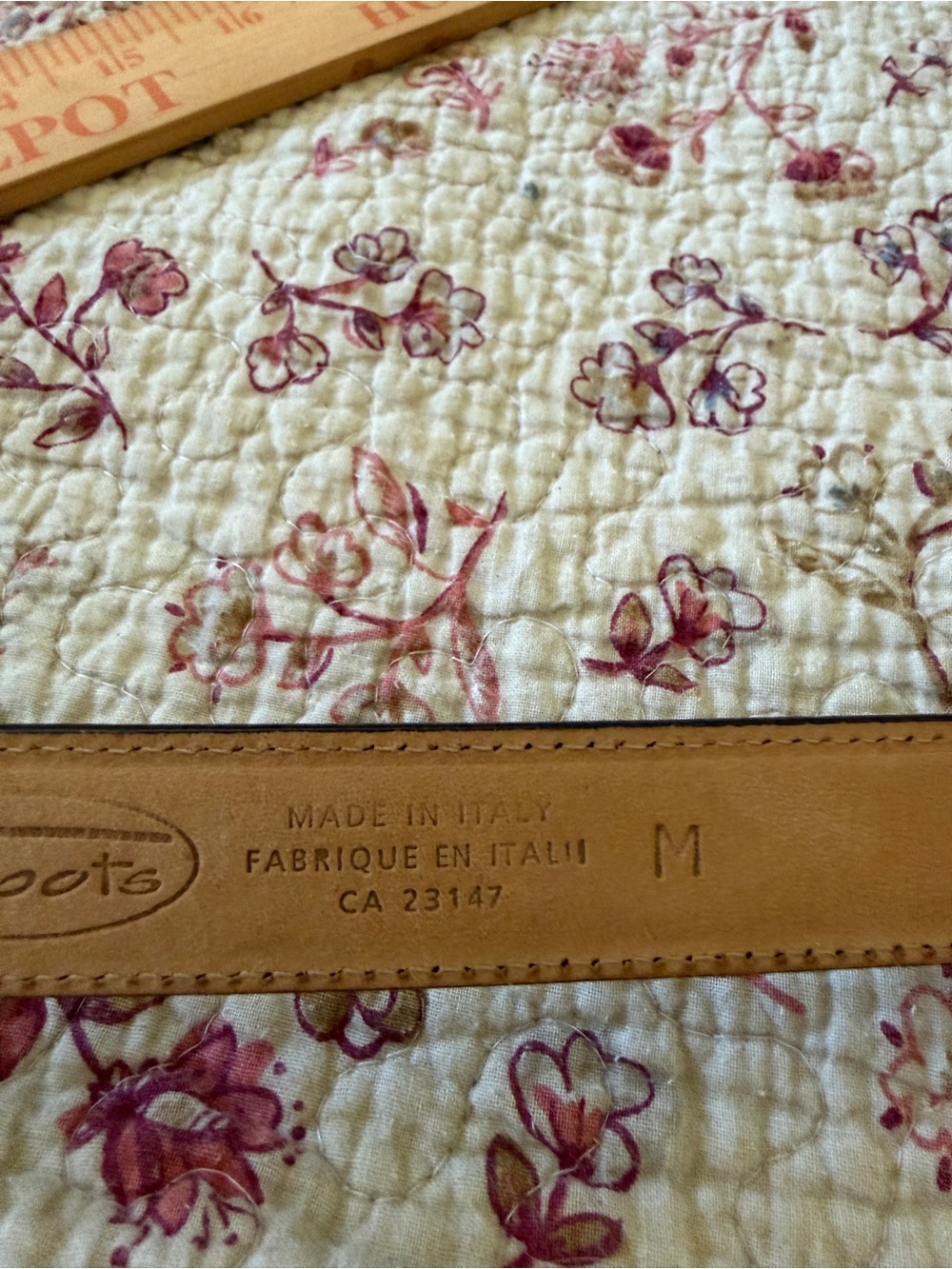 Talbots Black Leather Belt with Gold Buckle - Picture 7 of 7